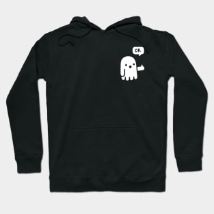 Ghost of Approval - Cute Ghost Boo Boo Hoodie